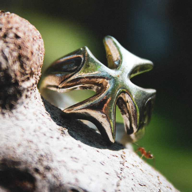 Anillo Cruz Templaria - Hekau Jewelry