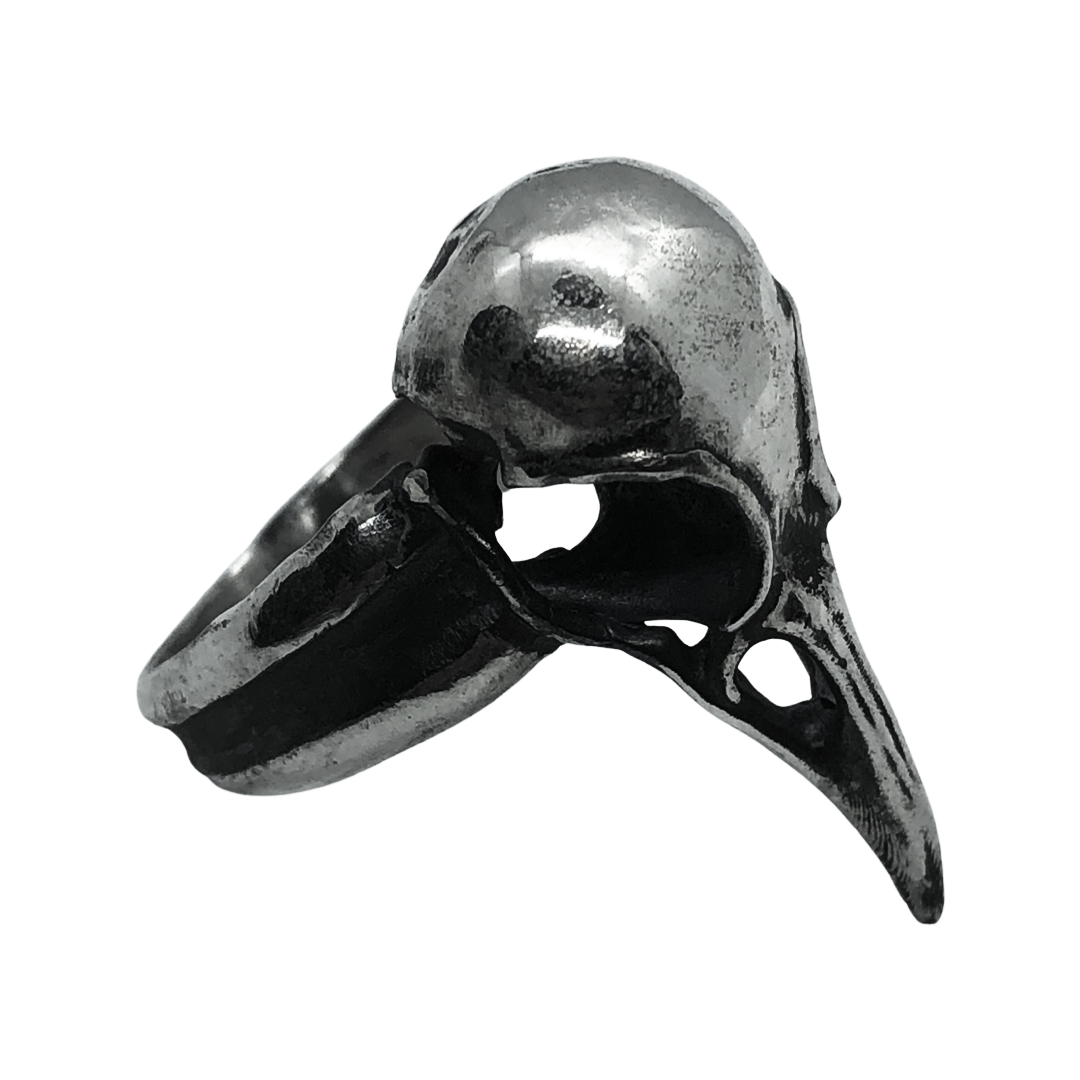 Anillo Cráneo Cuervo - Hekau Jewelry