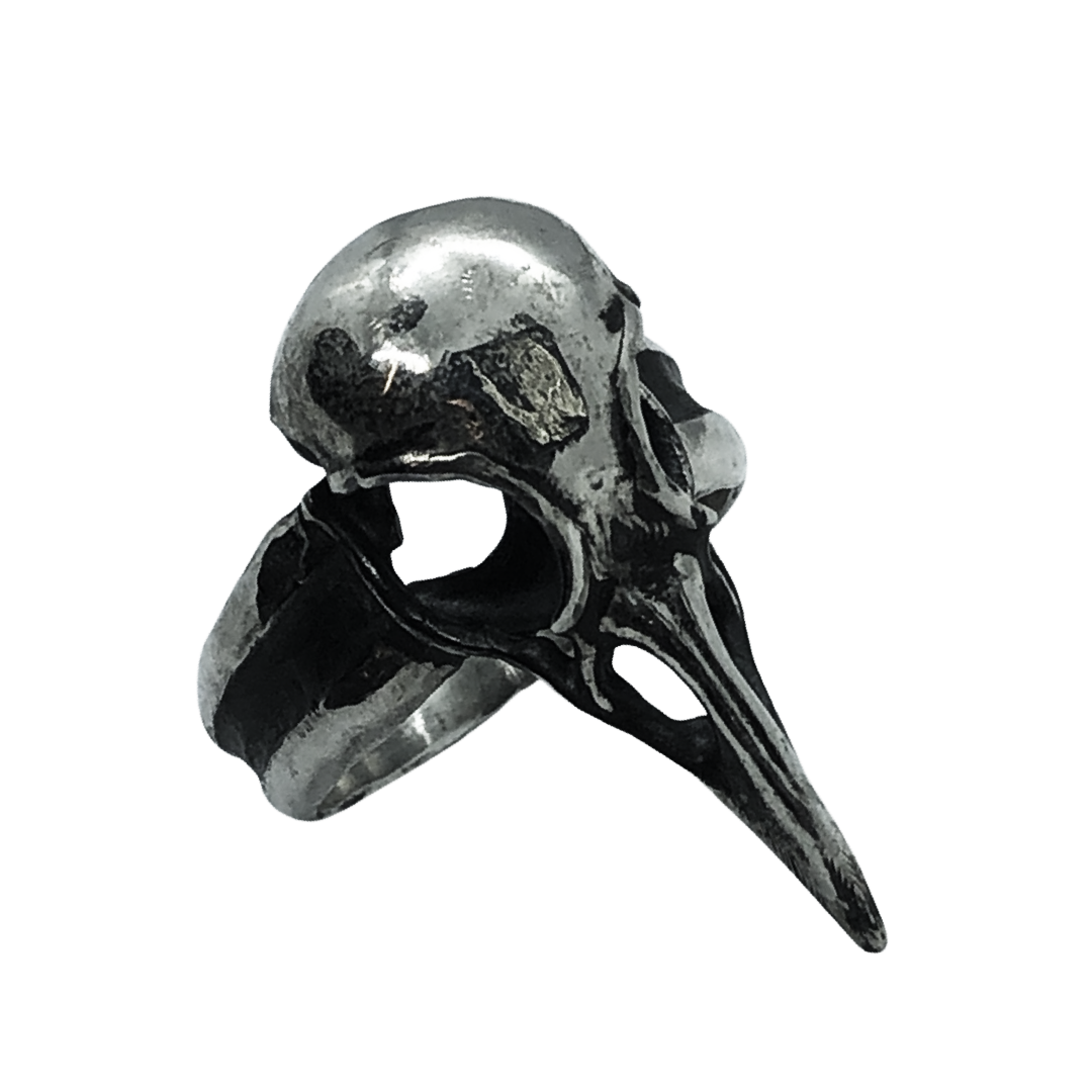 Anillo Cráneo Cuervo - Hekau Jewelry