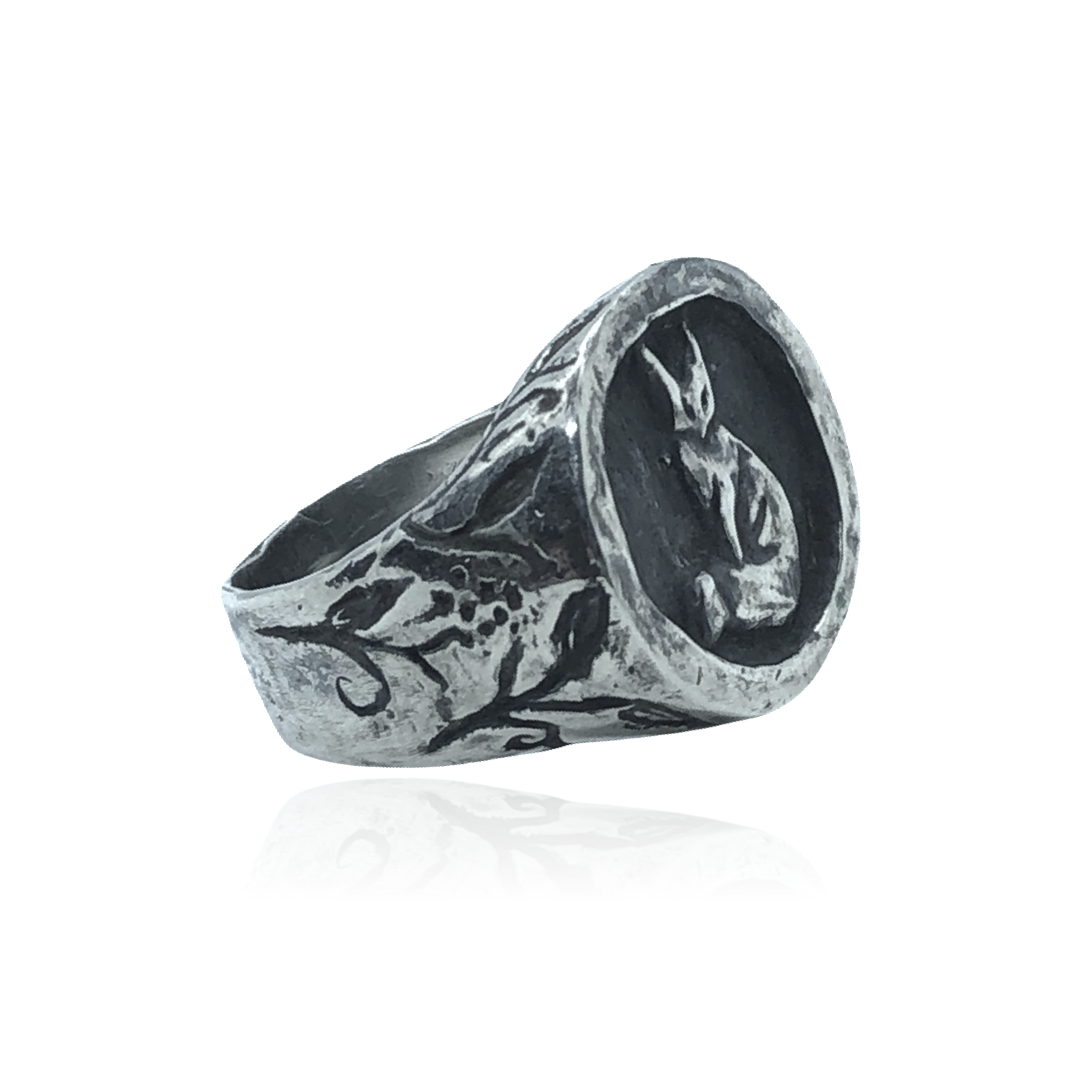 Anillo Signet Zorro - Hekau Jewelry