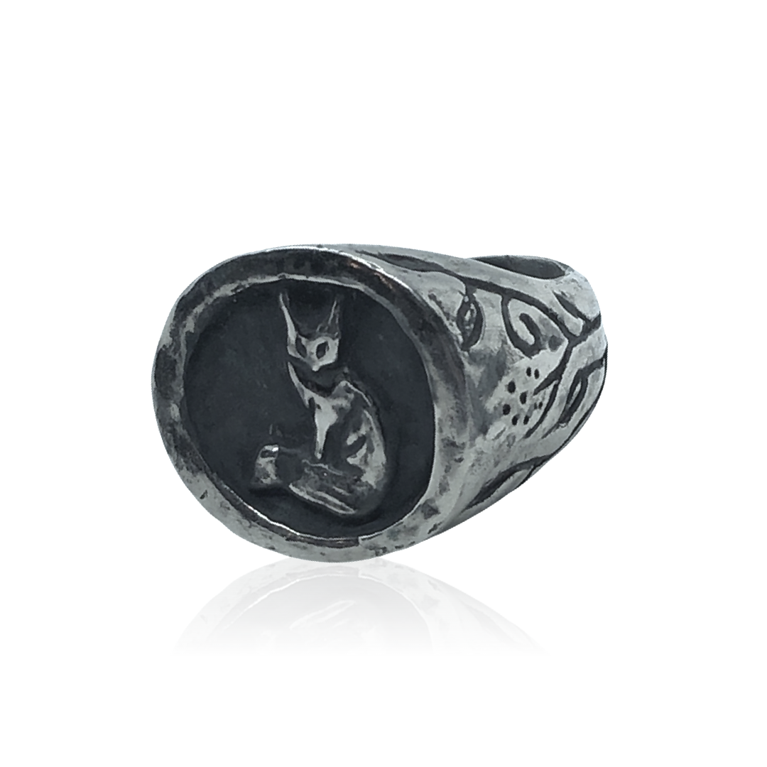 Anillo Signet Zorro - Hekau Jewelry