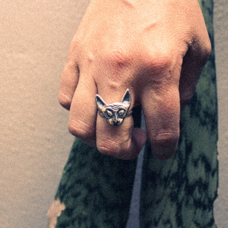 Anillo Gato Egipcio - Hekau Jewelry