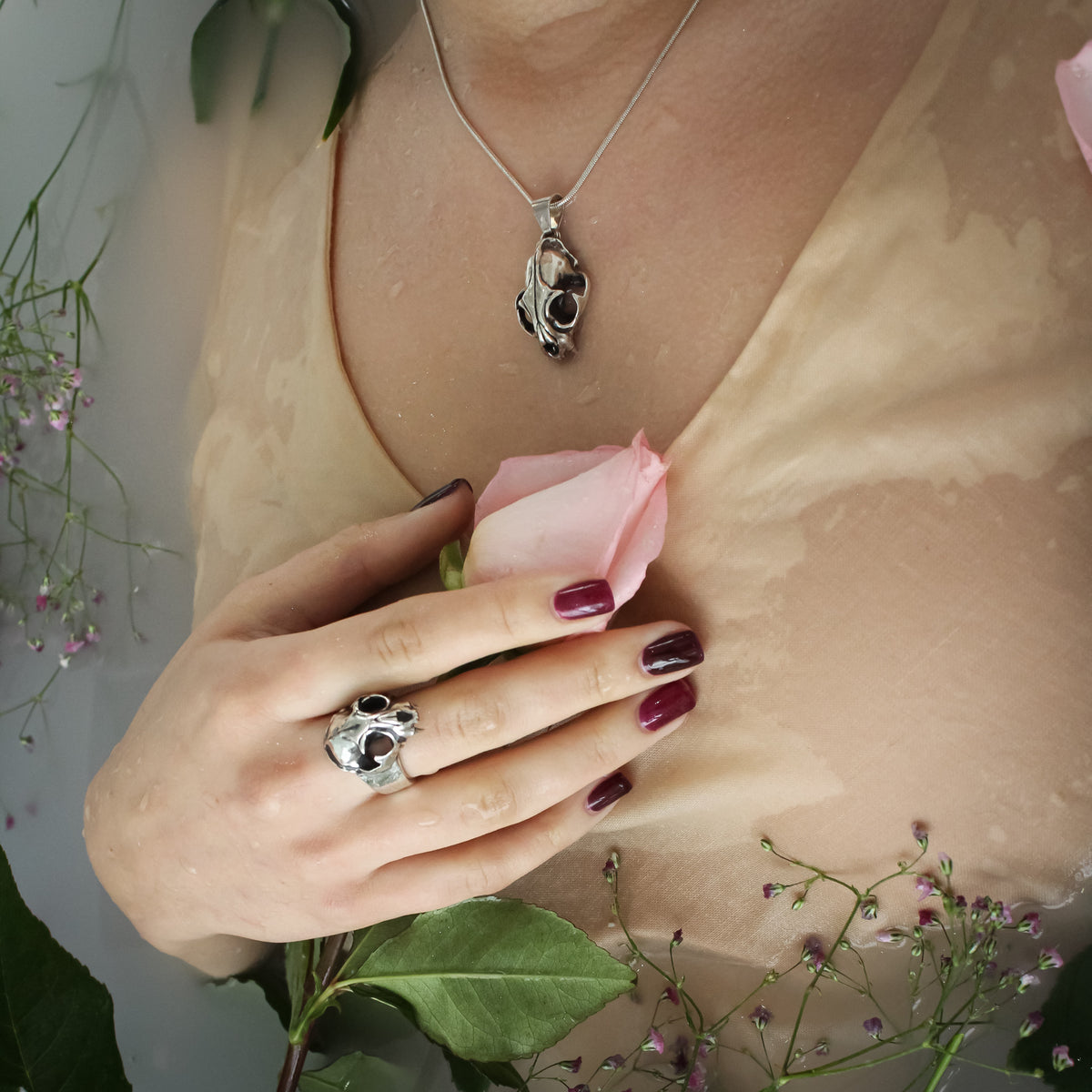 Anillo Cráneo de Gato - Hekau Jewelry