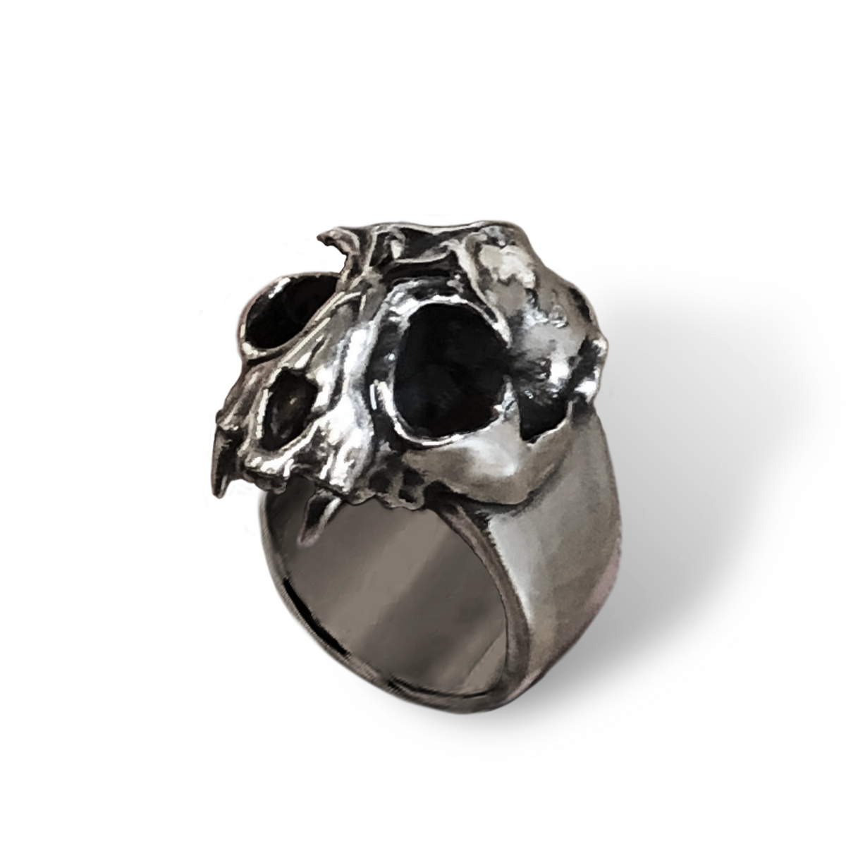 Anillo Cráneo de Gato - Hekau Jewelry